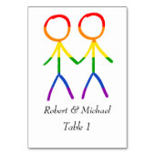 テーブル番号 (裏面)