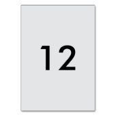 テーブル番号 (裏面)