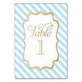 テーブル番号 (正面)