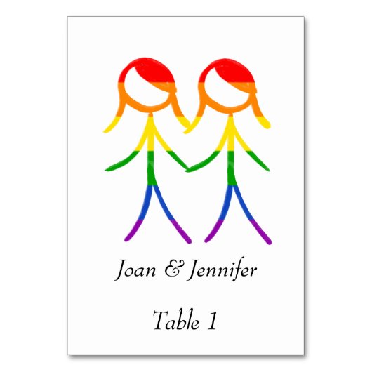 テーブル番号 (正面)