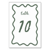 テーブル番号10 テーブルナンバー (裏面)