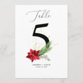 テーブル番号5ホリデーグリーン+金ゴールド水色 プログラム (裏面)