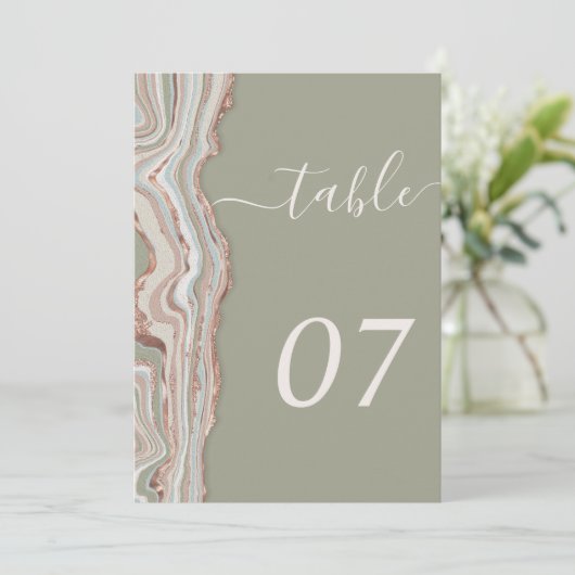 テーブル番号5x7" (スタンド正面)