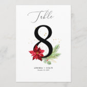 テーブル番号8金ゴールド水色&ホリデーボタニカル プログラム (裏面)