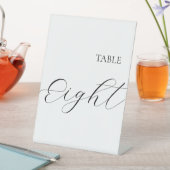 テーブル番号8 台座サイン (インサイチュ)