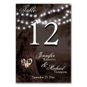 テーブル番号 |の結婚ツリー (裏面)