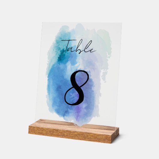 テーブル番号 アクリルサイン (傾斜)