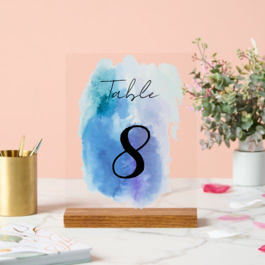 テーブル番号 アクリルサイン (ウェディング)