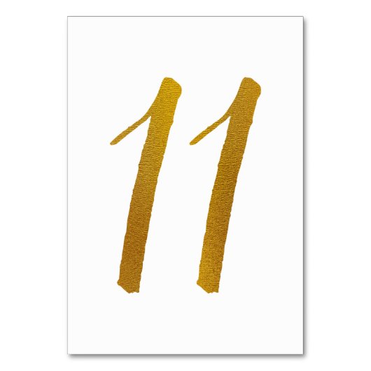 テーブル番号 – カジュアルブラシスクリプトタイポグラフィ-11 (正面)