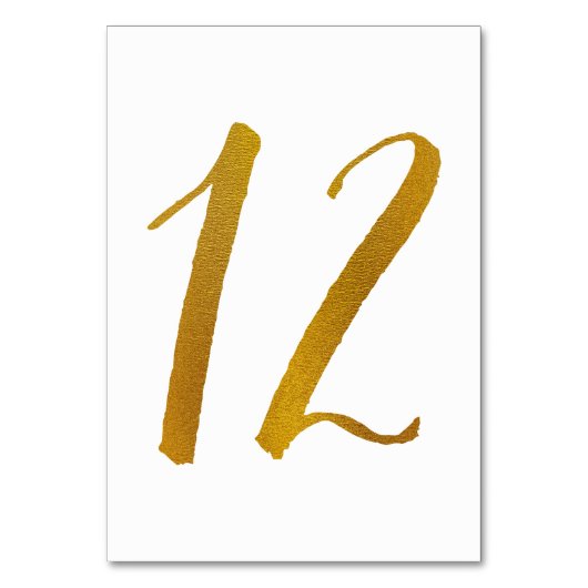 テーブル番号 – カジュアルブラシスクリプトタイポグラフィ-12 (正面)