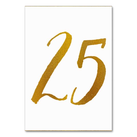 テーブル番号 – カジュアルブラシスクリプトタイポグラフィ-25 (正面)