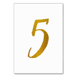 テーブル番号 – カジュアルブラシスクリプトタイポグラフィ- 5