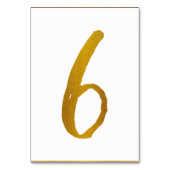 テーブル番号 – カジュアルブラシスクリプトタイポグラフィ- 6 (裏面)