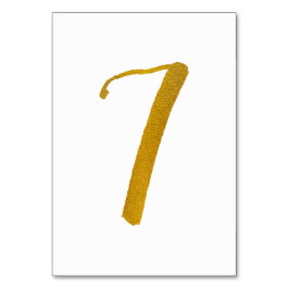 テーブル番号 – カジュアルブラシスクリプトタイポグラフィ- 7