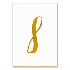 テーブル番号 – カジュアルブラシスクリプトタイポグラフィ- 8