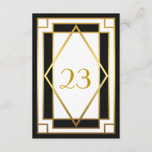 テーブル番号,グレートギャツビー,エレガント,シック,白 黒