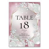 テーブル番号 |バーガンディーパールきらめく (裏面)