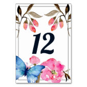 テーブル番号 – フローラ蝶 (裏面)