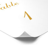 テーブル番号 ポスター (角)