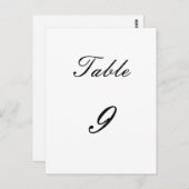 テーブル番号 ポストカード (正面/裏面)