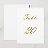 テーブル番号 ポストカード (正面/裏面)