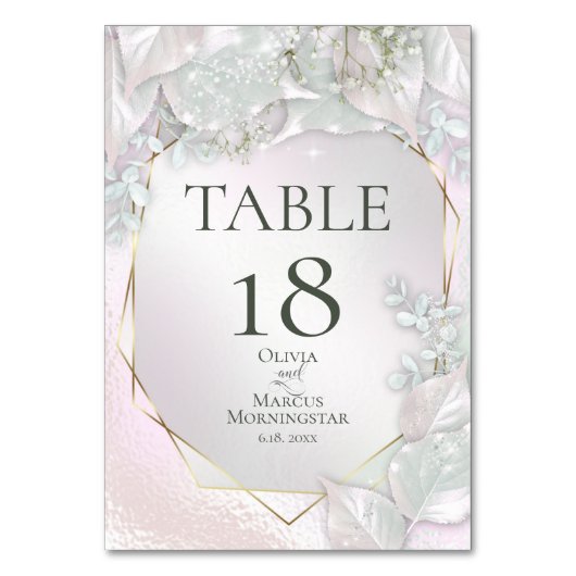 テーブル番号 |ミスティピンクパールきらめく (正面)