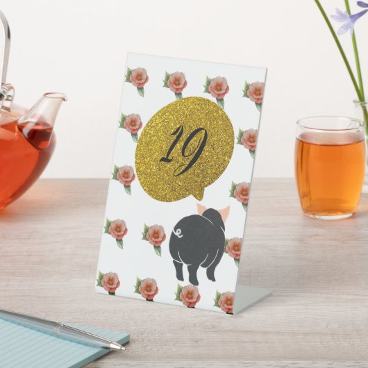 テーブル番号 台座サイン (インサイチュ)