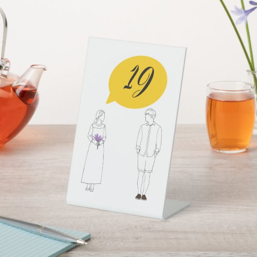 テーブル番号 台座サイン (インサイチュ)