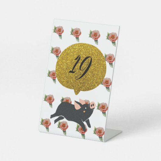 テーブル番号 台座サイン (正面)