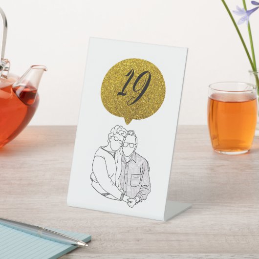 テーブル番号 台座サイン (インサイチュ)