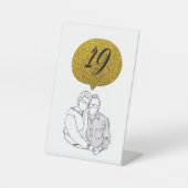 テーブル番号 台座サイン (正面)