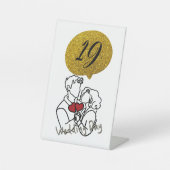 テーブル番号 台座サイン (正面)