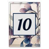 テーブル番号 – 薄紫の葉のフローラ (裏面)