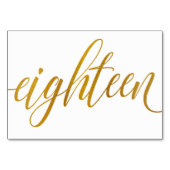 テーブル番号 – Luxeタイポグラフィ-フェイクゴールドフォイル18 (裏面)