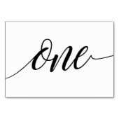 テーブル番号 – Luxeタイポグラフィ(黒) 1 (裏面)