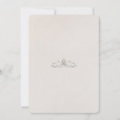 テーブル番号Sage Green William Morris Pimpernel 招待状 (裏面)