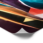 テーブル着替え女モダン抽象芸術美しい芸術 ポスター (角)