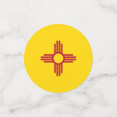 テーブル紙吹雪とニューメキシコ州旗 コンフェッティ (スモール正面)