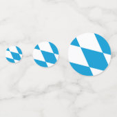 テーブル紙吹雪とバイエルン州旗 コンフェッティ (正面)