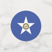 テーブル紙吹雪とヒューストン州旗,テキサス州 コンフェッティ (スモール正面)