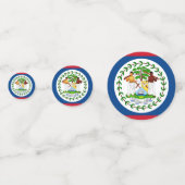 テーブル紙吹雪とベリーズ国旗 コンフェッティ (裏面)