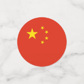 テーブル紙吹雪と中国のフラグ コンフェッティ (スモール正面)