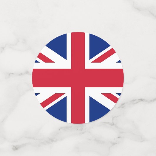 テーブル紙吹雪と王国のフラグ統一された付き コンフェッティ (スモール正面)