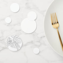 テーブル紙吹雪テンプレート