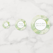 テーブル紙吹雪 – カスタム結婚式紙吹雪 コンフェッティ (正面)