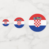 テーブル紙吹雪(クロアチア国旗) コンフェッティ (裏面)