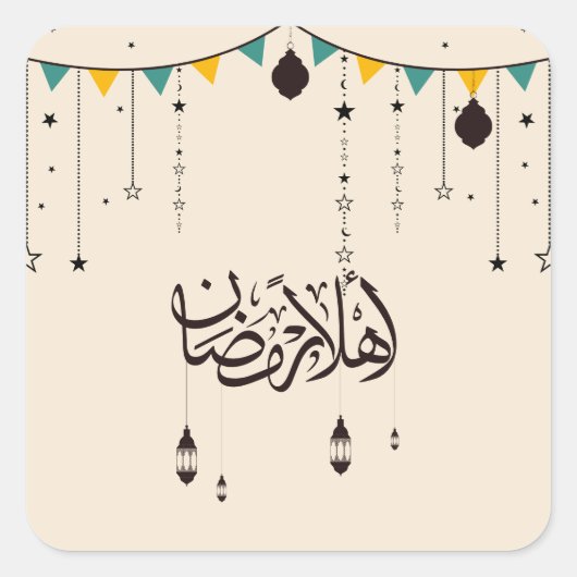 テーブル紙吹雪 スクエアシール (正面)