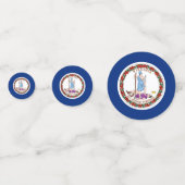 テーブル紙吹雪（バージニア州旗） コンフェッティ (正面)