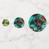 テーブル紙吹雪、リサイクルプラスチック装飾紙吹雪 コンフェッティ (裏面)