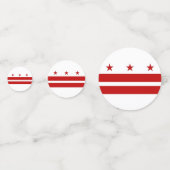 テーブル紙吹雪（ワシントンDC州旗） コンフェッティ (裏面)